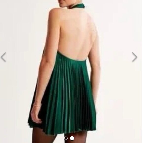abercrombie and fitch Green trapeze mini dress - Picture 2 of 3